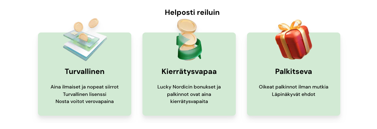 kuvakaappaus lucky nordic kasinon hyvistä puolista